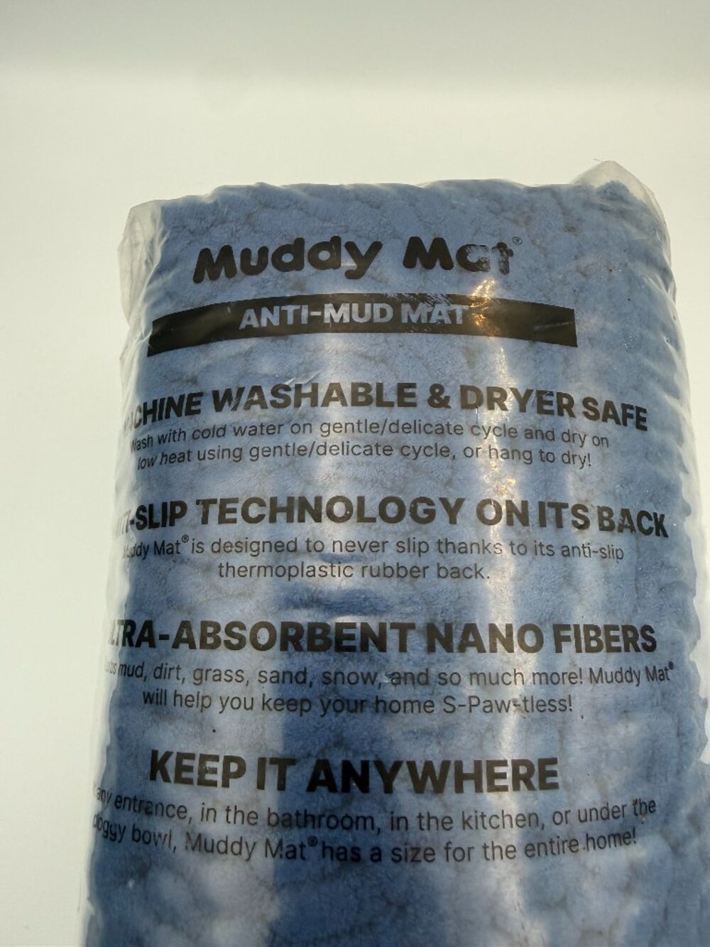 Muddy Mat Anti-Mud Mat Navy Blue 24x60